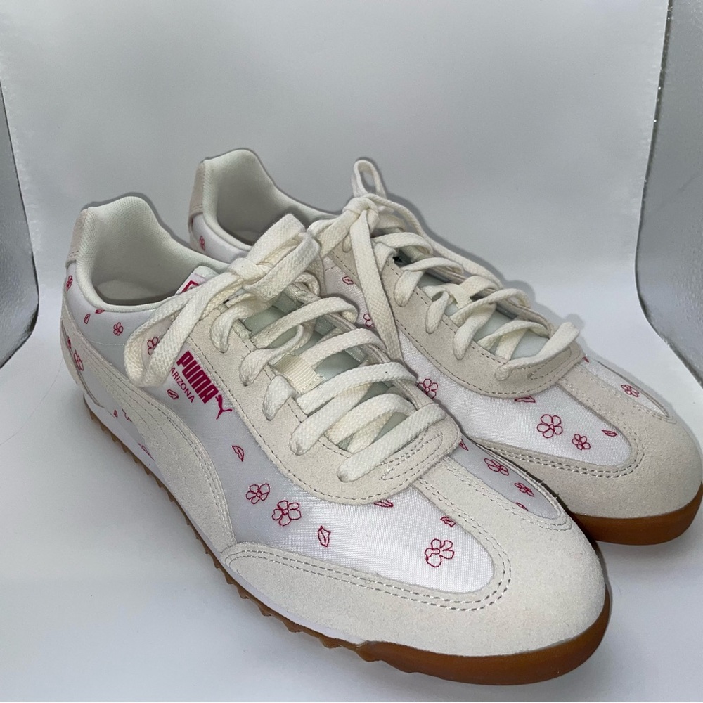 PUMA Arizona Cherry Blossom II White Athletic Shoes 40377201 Adult Size 11 NEW